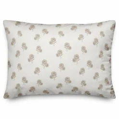 Delicate Floral Throw Pillow