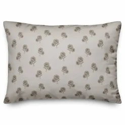Delicate Floral Throw Pillow