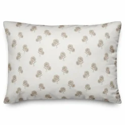 Delicate Floral Throw Pillow