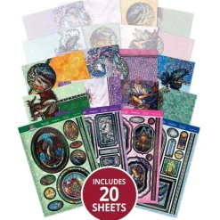 Deluxe Craft Pad - Stained Glass Mystical Worlds