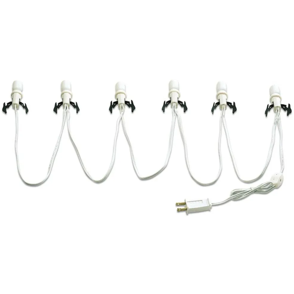 Department 56 Cross Product Village 6 Socket Lite Set W/Bulbs Lights 3in H
