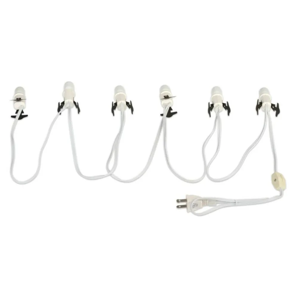 Department 56 Cross Product Village 6 Socket Lite Set W/Bulbs Lights 3in H