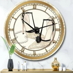 Designart Chic Glam Closet III Glam Wall Clock