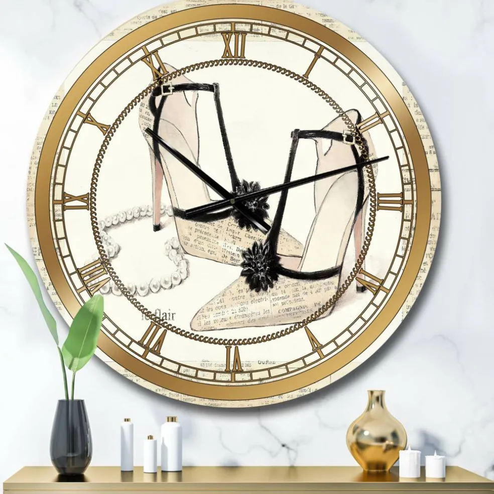 Designart Chic Glam Closet III Glam Wall Clock