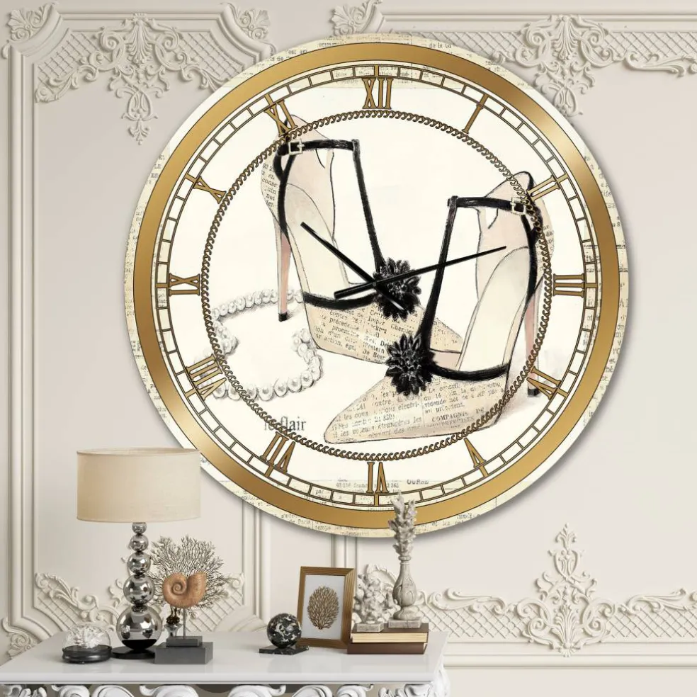 Designart Chic Glam Closet III Glam Wall Clock