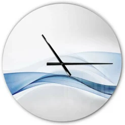 Designart '3D Wave Of Water Splash Modern Wall Clock