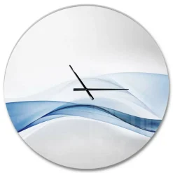 Designart '3D Wave Of Water Splash Modern Wall Clock