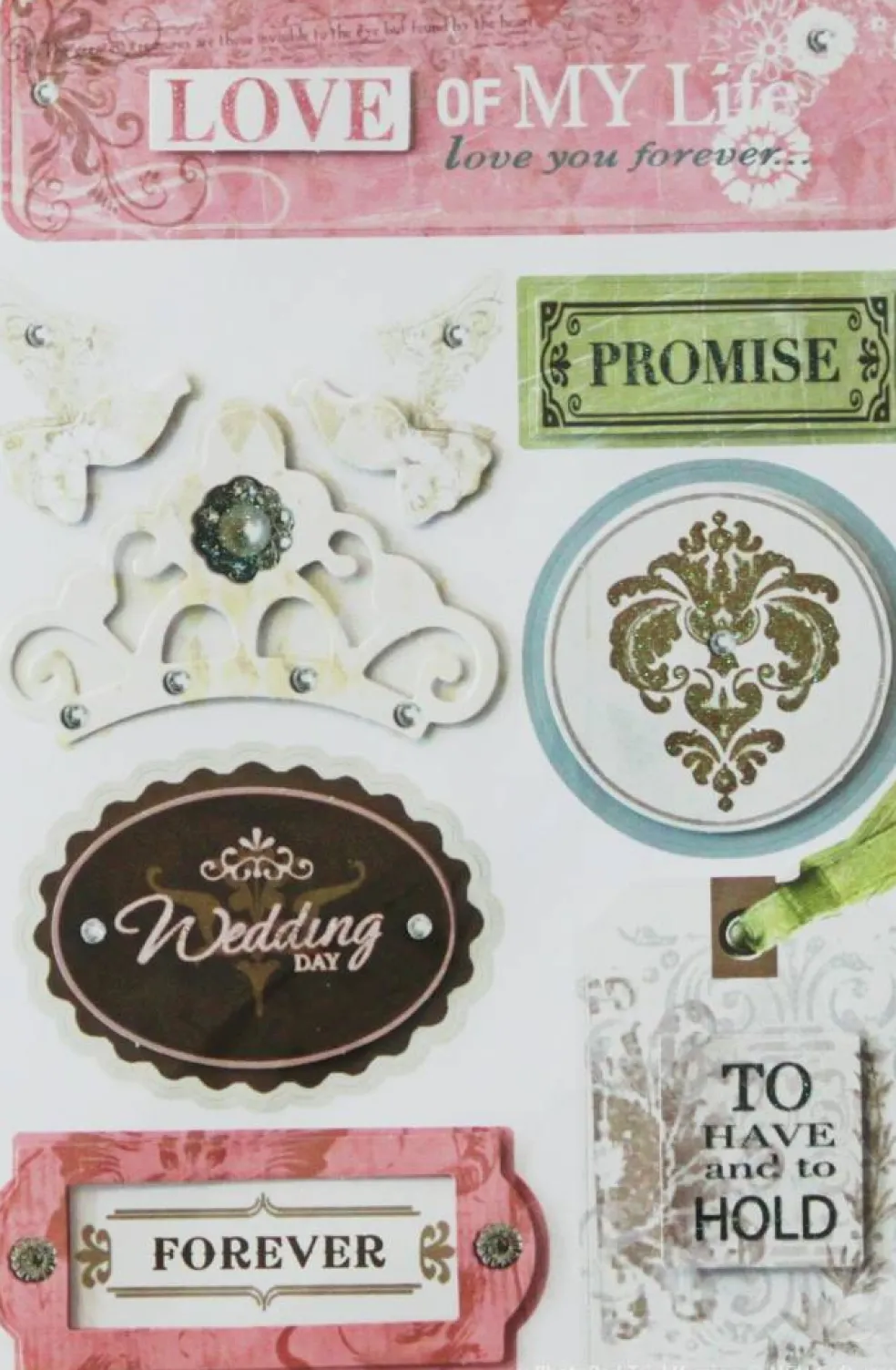 Designer Wedding Dimensional Stickers