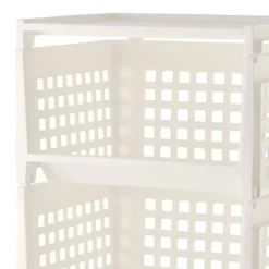Design Ideas® 3-Tier Basket Shelf Rolling Cart