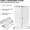 Desktop Mini Retractable Roll Up Banner Stand 8.5"x11" / A4 Table Top
