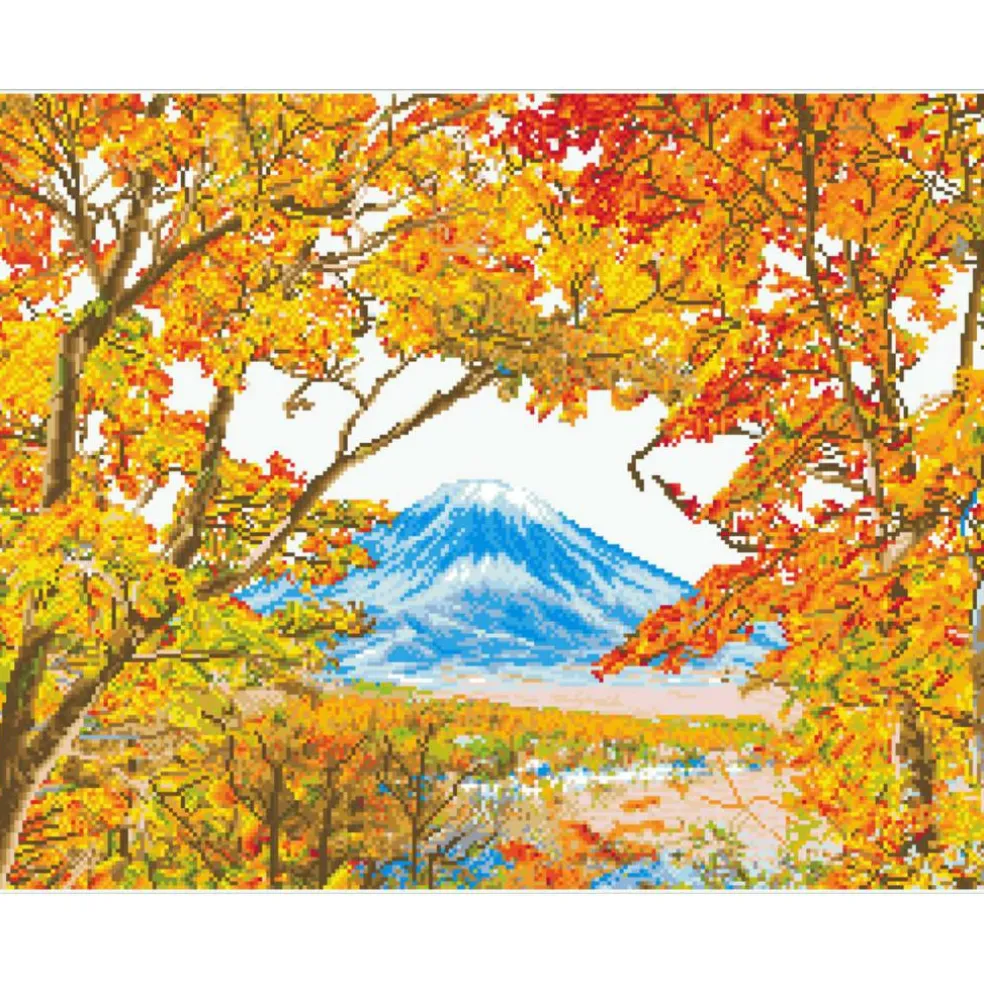 Diamond Dotz® Advanced Autumn Mountain Diamond Painting Kit