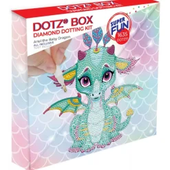 Diamond Dotz® Ariel the Baby Dragon DOTZ® BOX  Diamond Painting Kit