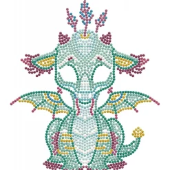Diamond Dotz® Ariel the Baby Dragon DOTZ® BOX Diamond Painting Kit