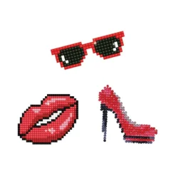 Diamond Dotz® Beginner Kiss DOTZIES Stickers Diamond Painting Artwork Kit