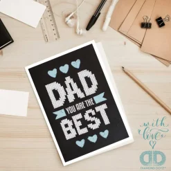 Diamond Dotz® Best Dad Diamond Painting Greeting Card Kit