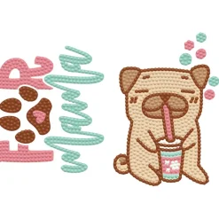 Diamond Dotz® Dog & Fur Mama Iron-On 'n' Dot Kit