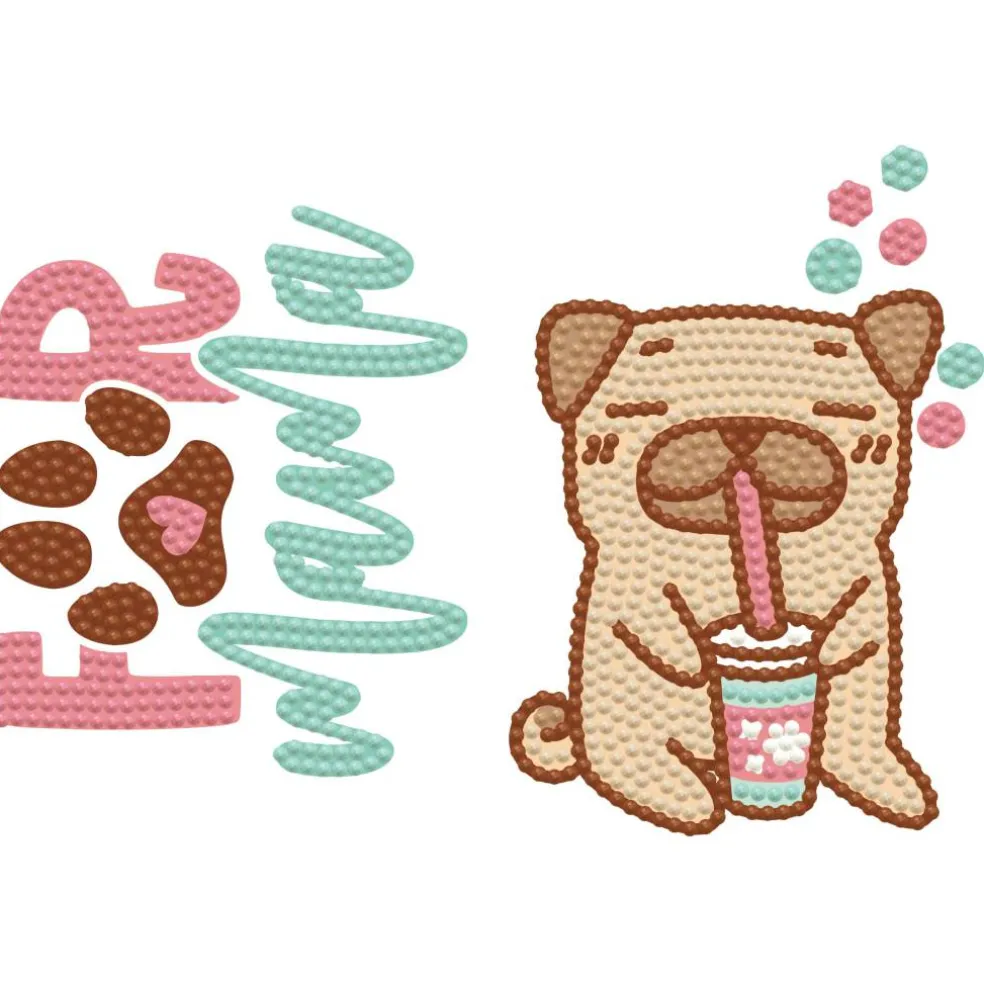 Diamond Dotz® Dog & Fur Mama Iron-On 'n' Dot Kit