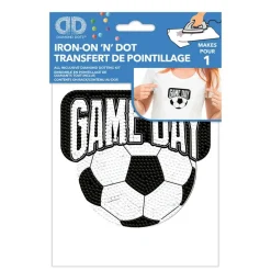 Diamond Dotz® Gameday Soccer Ball Iron-On 'n' Dot Kit