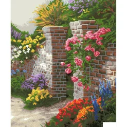 Diamond Dotz® Intermediate Level Thomas Kinkade The Rose Garden Diamond Painting Kit