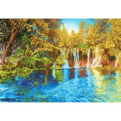 Diamond Dotz® Intermediate Picturesque Falls Plitvice Lakes National Park Diamond Facet Art Kit