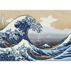Diamond Dotz® Intermediate The Great Wave Off Kanagawa Diamond Art Painting Kit