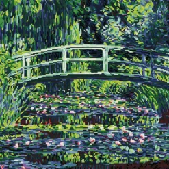 Diamond Dotz® Intermediate Water Lilies and Japanese Bridge Diamond Art Painting Kit