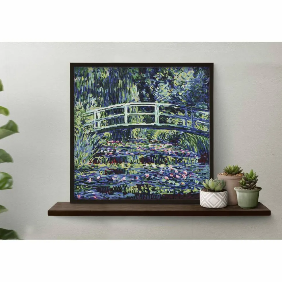 Diamond Dotz® Intermediate Water Lilies and Japanese Bridge Diamond Art Painting Kit