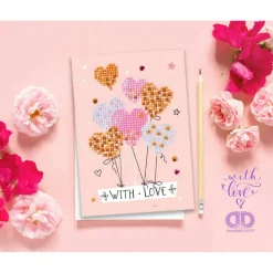 Diamond Dotz® Love Balloons Diamond Painting Greeting Card Kit
