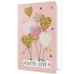 Diamond Dotz® Love Balloons Diamond Painting Greeting Card Kit