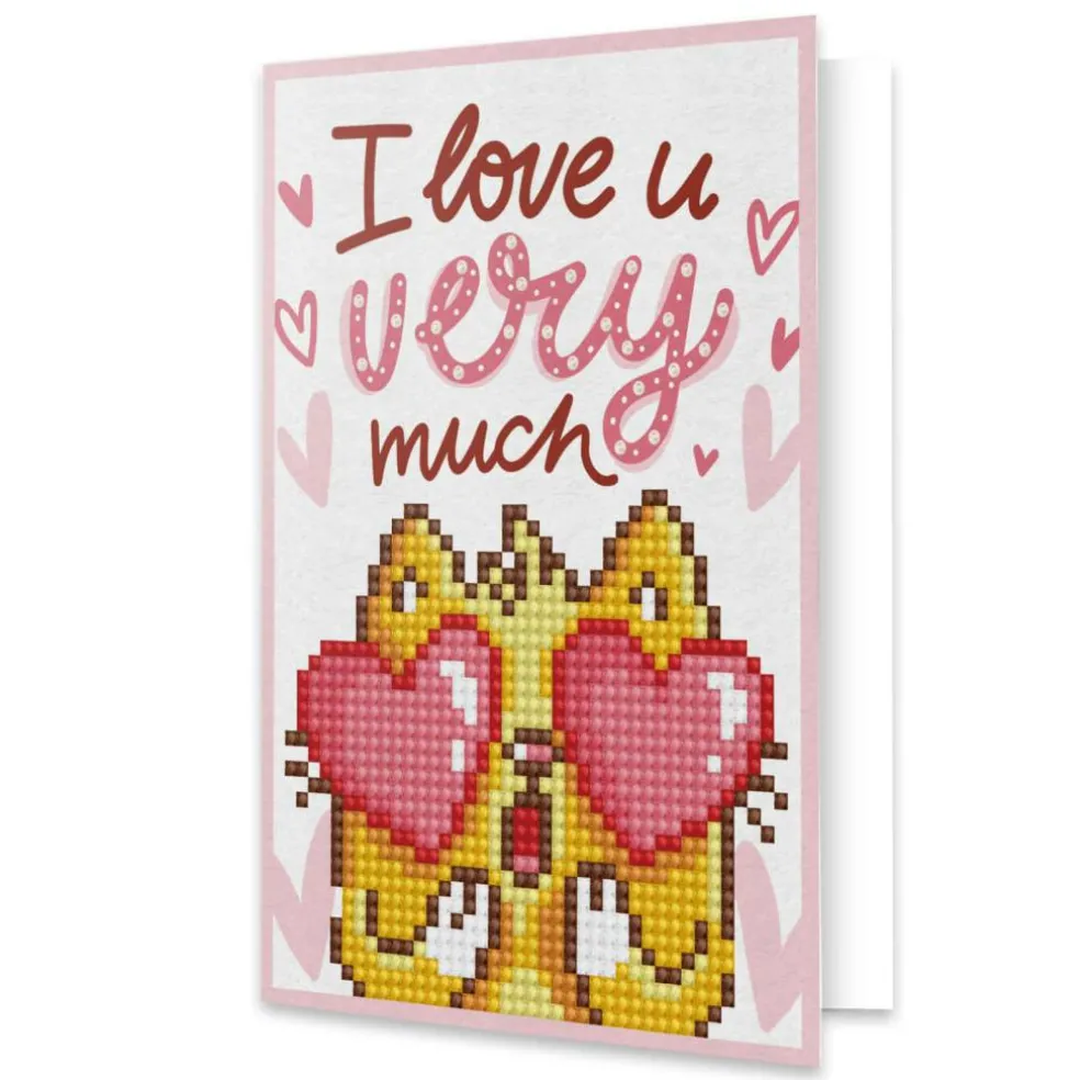 Diamond Dotz® Love You Diamond Painting Greeting Card Kit