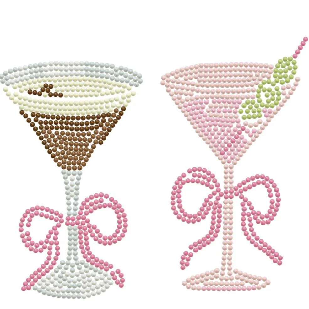 Diamond Dotz® Martini Pair Iron-On 'n' Dot Kit