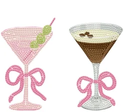 Diamond Dotz® Martini Pair Iron-On 'n' Dot Kit