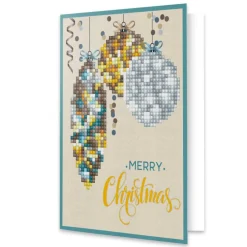 Diamond Dotz® Merry Christmas Baubles Antique Diamond Painting Kit