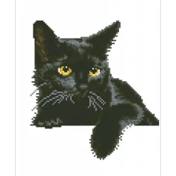 Diamond Dotz® Midnight Cat Diamond Painting Artwork Kit