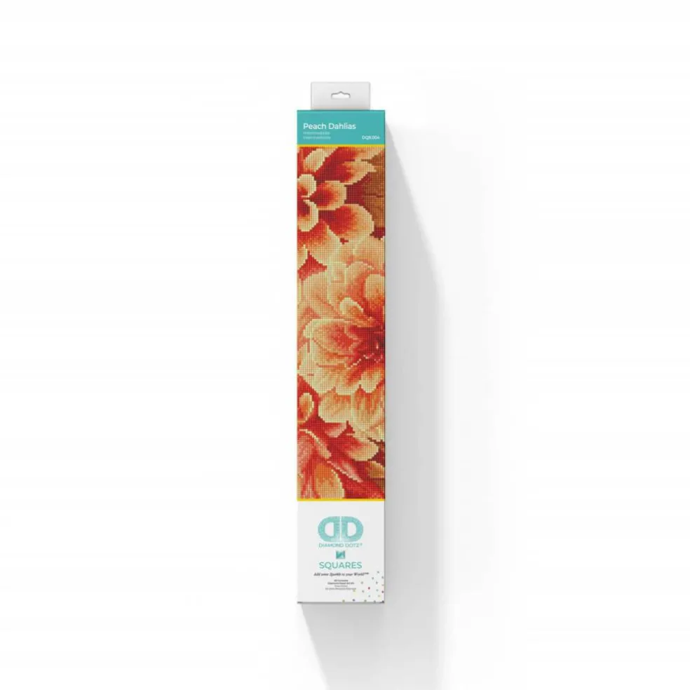 Diamond Dotz® Peach Dahlias Diamond Painting Artwork Kit