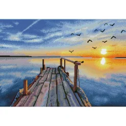 Diamond Dotz® Sunset Jetty Diamond Painting Artwork Kit