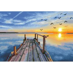 Diamond Dotz® Sunset Jetty Diamond Painting Artwork Kit