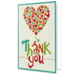 Diamond Dotz® Thank You Heart Diamond Painting Greeting Card Kit