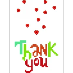 Diamond Dotz® Thank You Heart Diamond Painting Greeting Card Kit