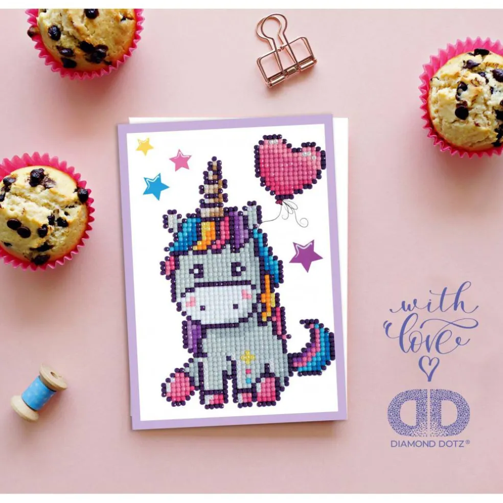 Diamond Dotz® Welcome Baby Diamond Painting Greeting Card Kit