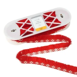 1 3/16" Diamond Jacquard Fringe Trim by Celebrate It®