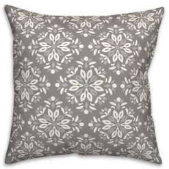 Diamond Medallions Indoor/Outdoor Throw Pillow