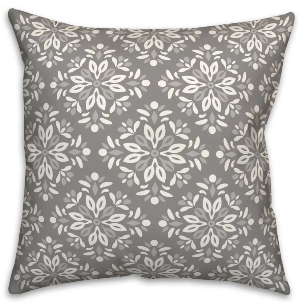 Diamond Medallions Indoor/Outdoor Throw Pillow