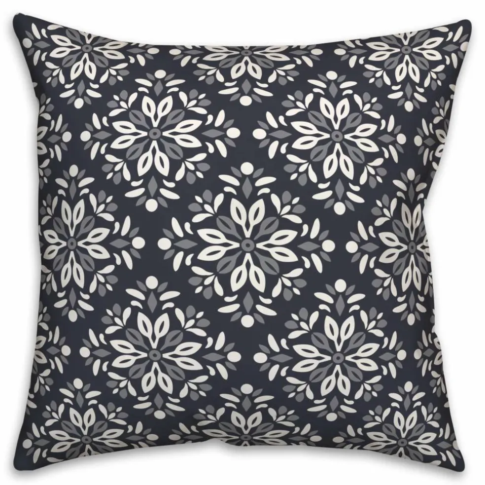 Diamond Medallions Indoor/Outdoor Throw Pillow