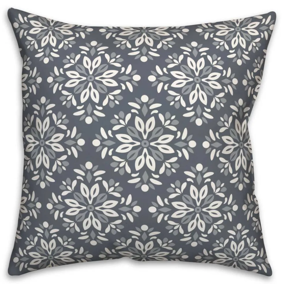 Diamond Medallions Indoor/Outdoor Throw Pillow