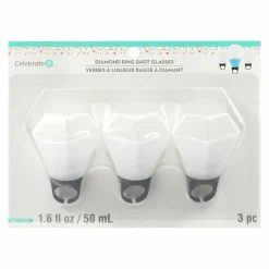 Diamond Ring Shot Glasses, 3ct. by Celebrate It™
