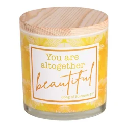 Dicksons Softly Scented Inspirational Christian Jar Candle 13 Ounce Natural Soy Wax Altogether Beautiful
