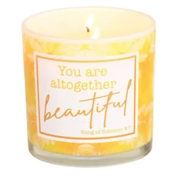 Dicksons Softly Scented Inspirational Christian Jar Candle 13 Ounce Natural Soy Wax Altogether Beautiful