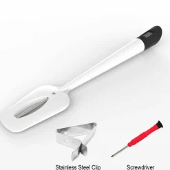 Digital Food Thermometer with Spatula & 9" Probe – Instant-Read Thermometer for Candy, Chocolate, Jam, and Meat, with Pot Clip, BPA-Free Silicone Handle