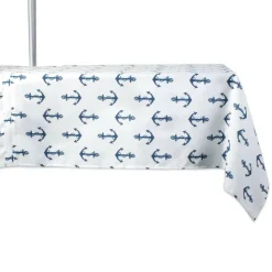 DII® 84" Anchors Print Outdoor Tablecloth with Zipper